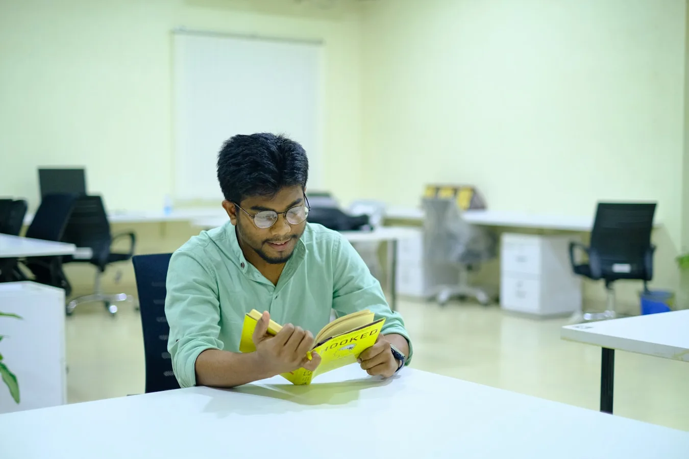 Well-organised facilities management workplace — clean and operationally ready